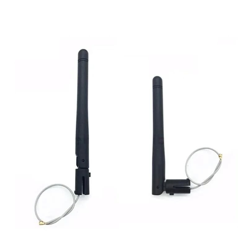 105mm 2dBi 50Ω Rubber Duck WiFi Antenna with U.FL Cable