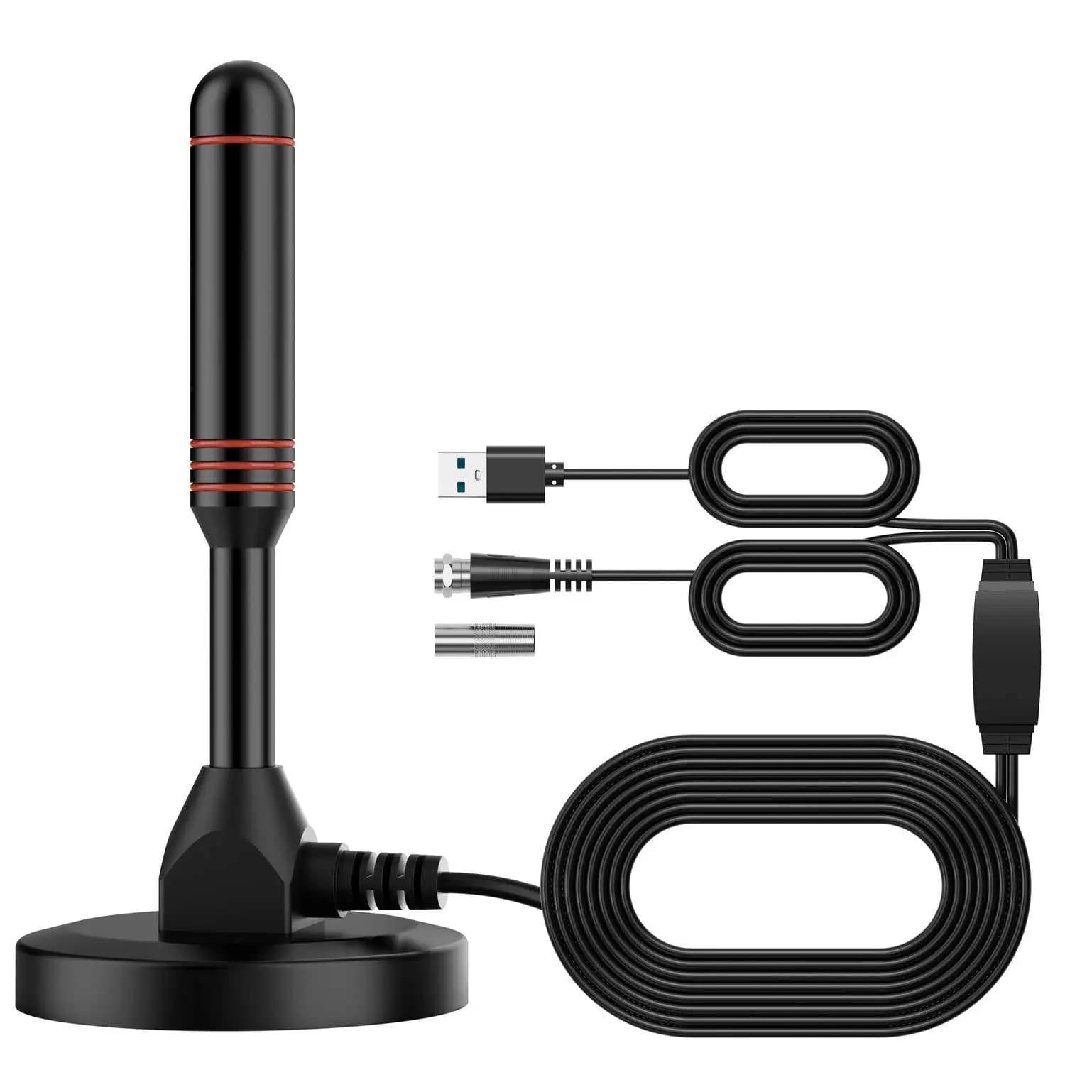 128×60mm 28dBi Amplified Magnetic Digital TV Antenna